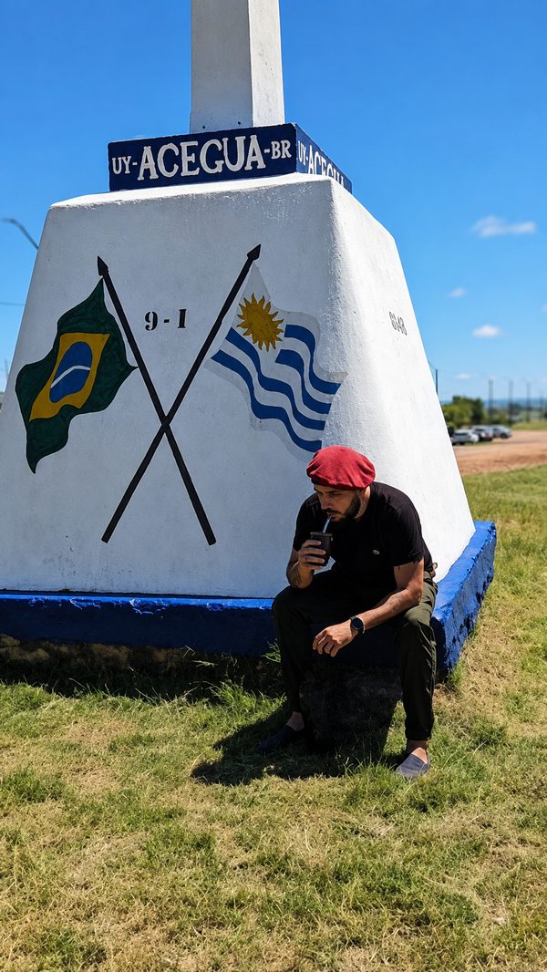 Marco de fronteira Uruguay–Brasil em Aceguá